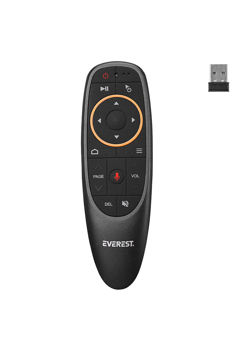 Everest EV-HM 20 Seslı Komut Gyro Hava Haraket Tv Box Bılgısayar Smart Tv Aır Mouse ve Kumanda