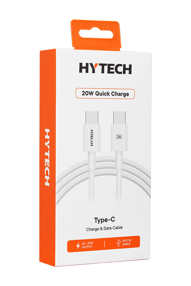 Hytech HY-XTP22 1M 3A TypeC to TypeC Hızlı Data + Sarj Kablosu