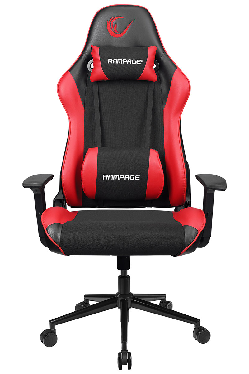 Rampage KL-R57 Nexus Terletmez Kumaş Deri Kırmızı/Siyah Oyuncu Koltuğu