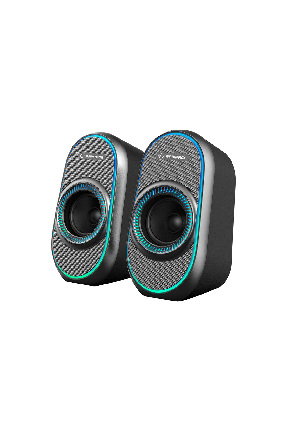Rampage RMS-X3 2.0 6W Bluetooth Özellikli Siyah Multimedia RGB Işıklı Gaming USB Speaker