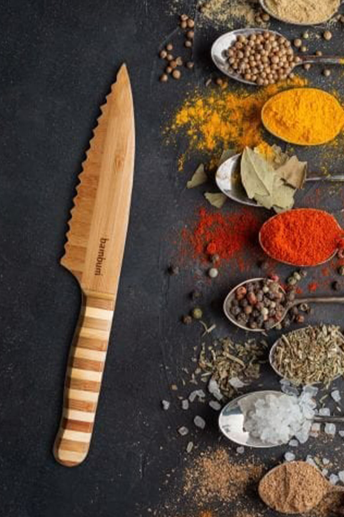 Bambum Tırtıklı Şef Bıçağı