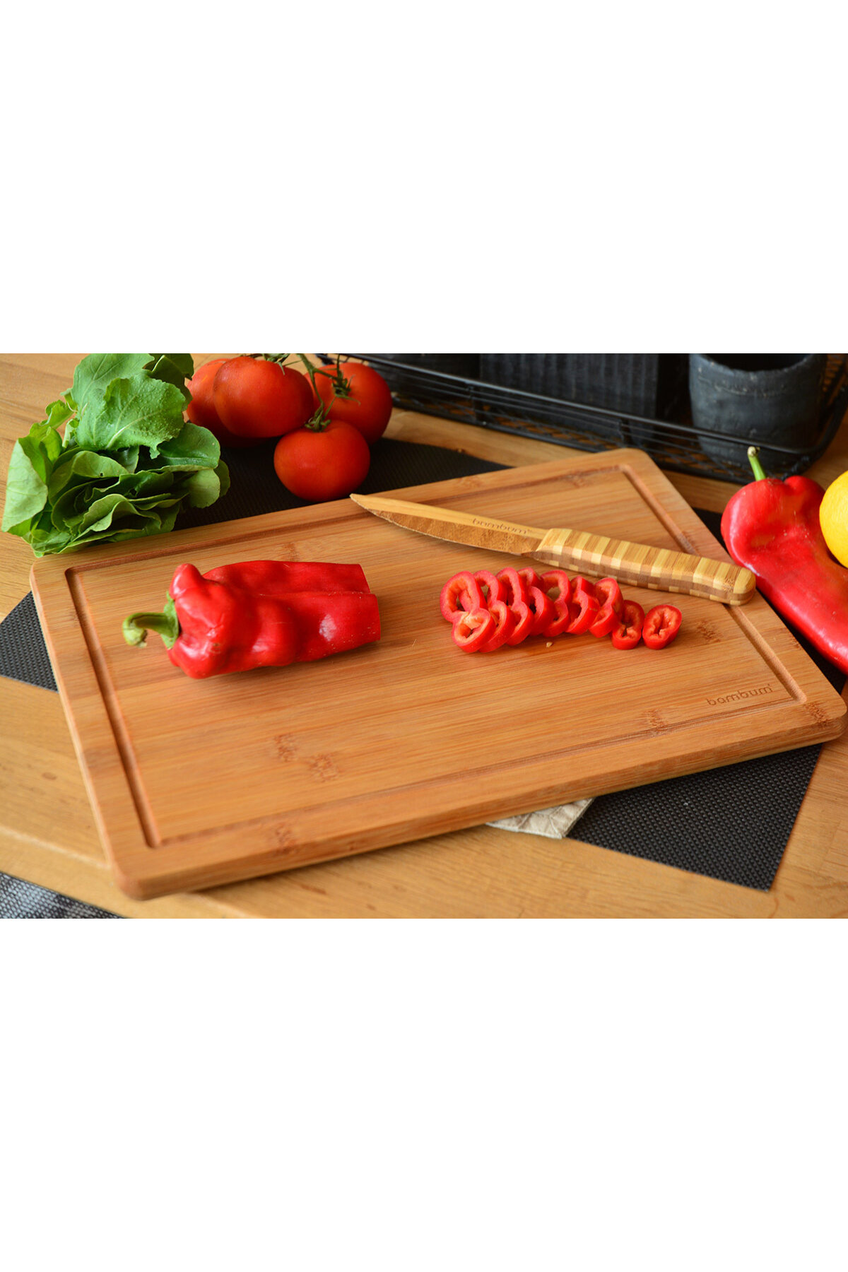 Bambum Ritto Kesme & Steak Tahtası Büyük 38x28 cm