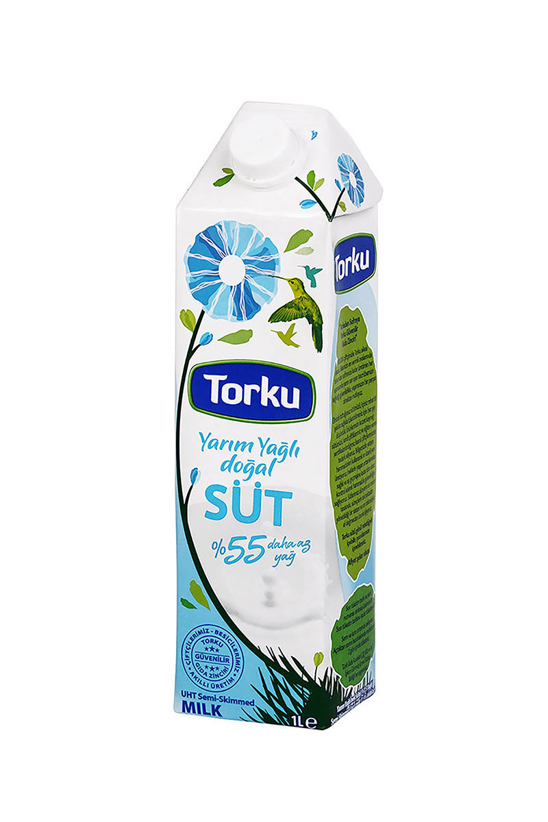 Torku Yarım Yağlı Süt 1 L