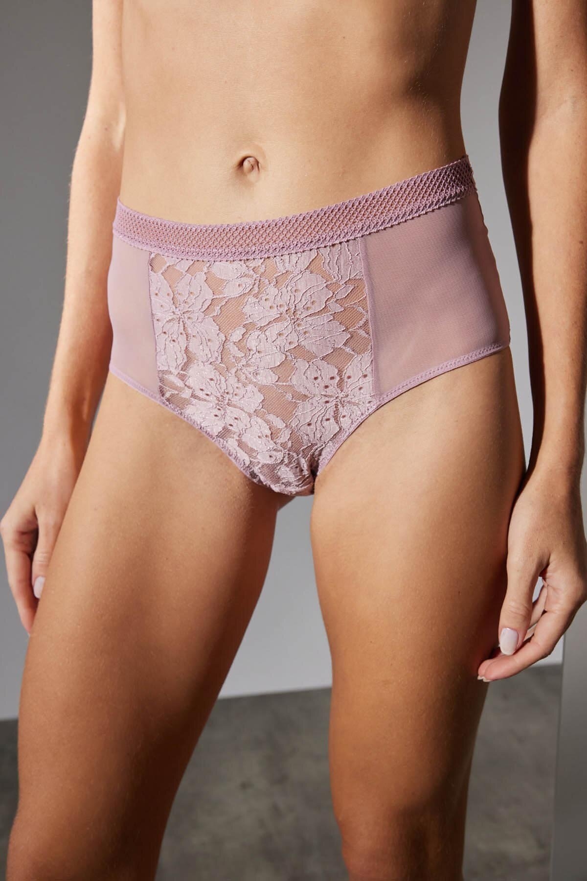 Hays Kadın Dantelli Yüksek Bel Külot 27289GLKRS