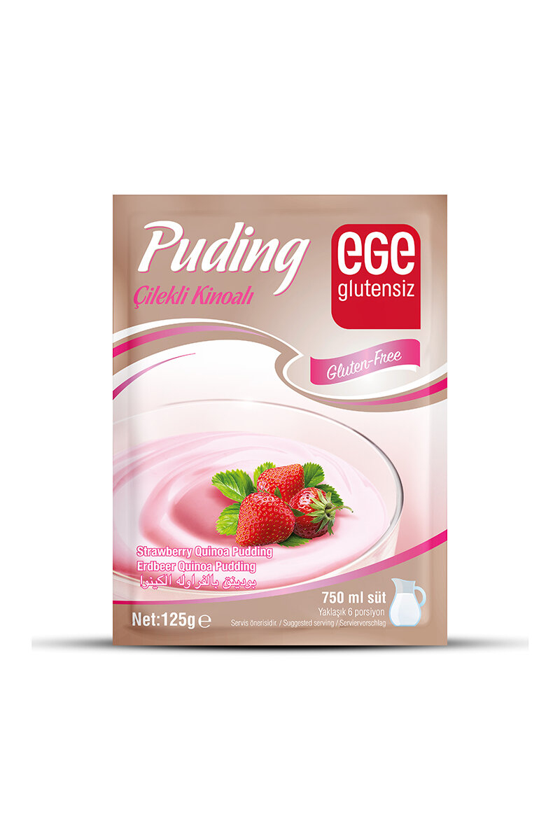 Ege Glutensiz Çilekli Kinoalı Puding 125 g