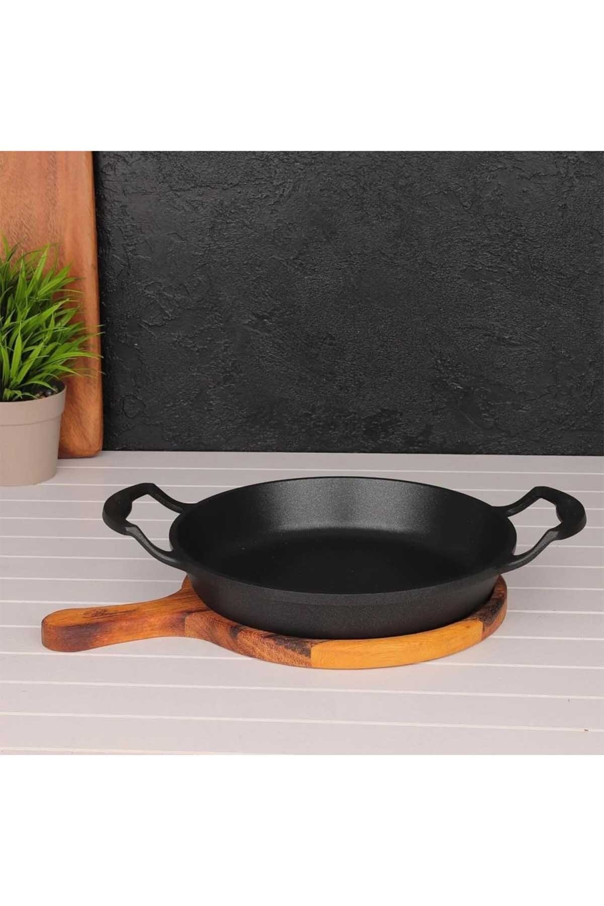 Brioni Diamond Ahşap Sunumlu Sahan 20 cm