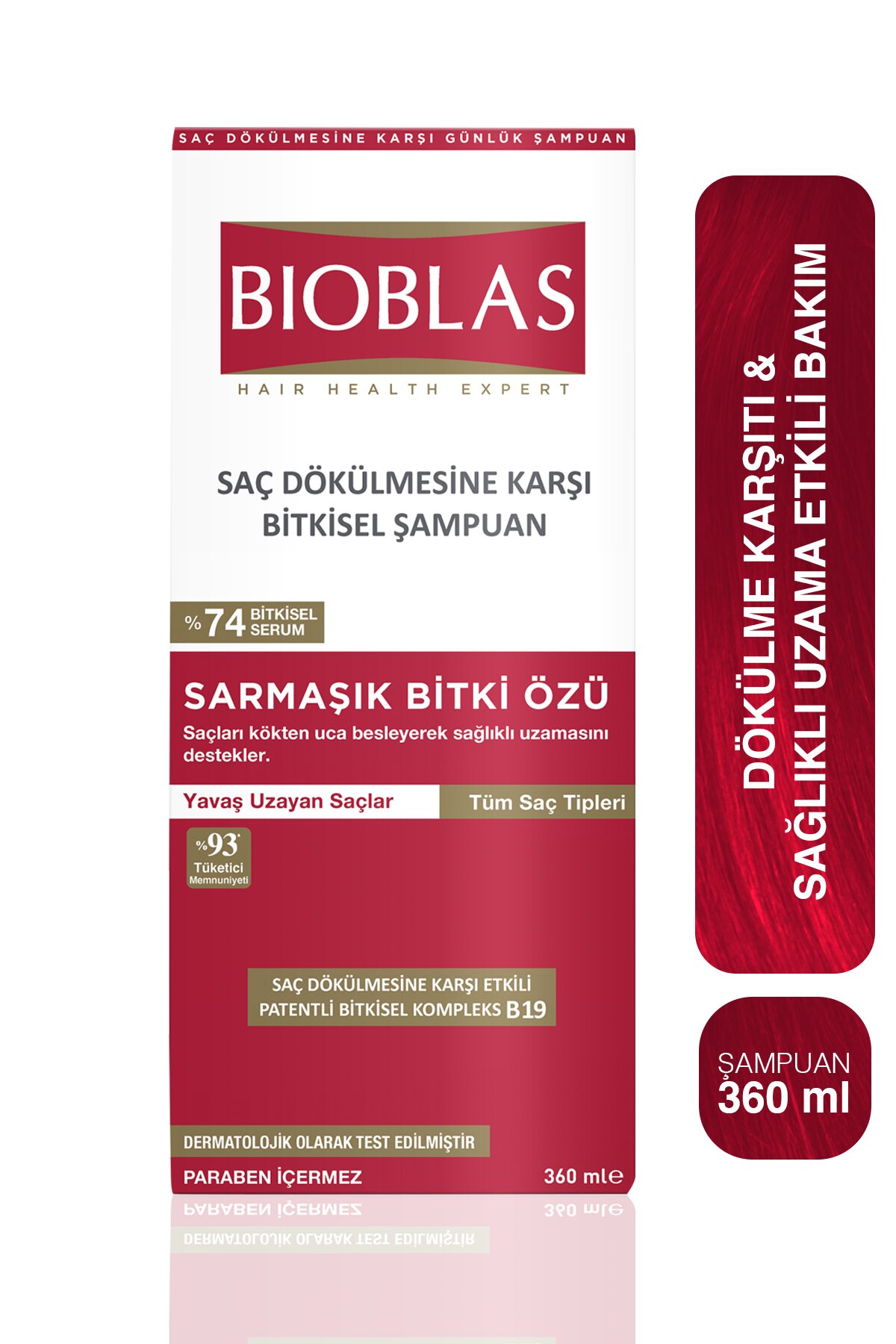 Bioblas Saç Dökülmesine Karşı Şampuan 360 Ml Sağlıklı Uzama Etkili