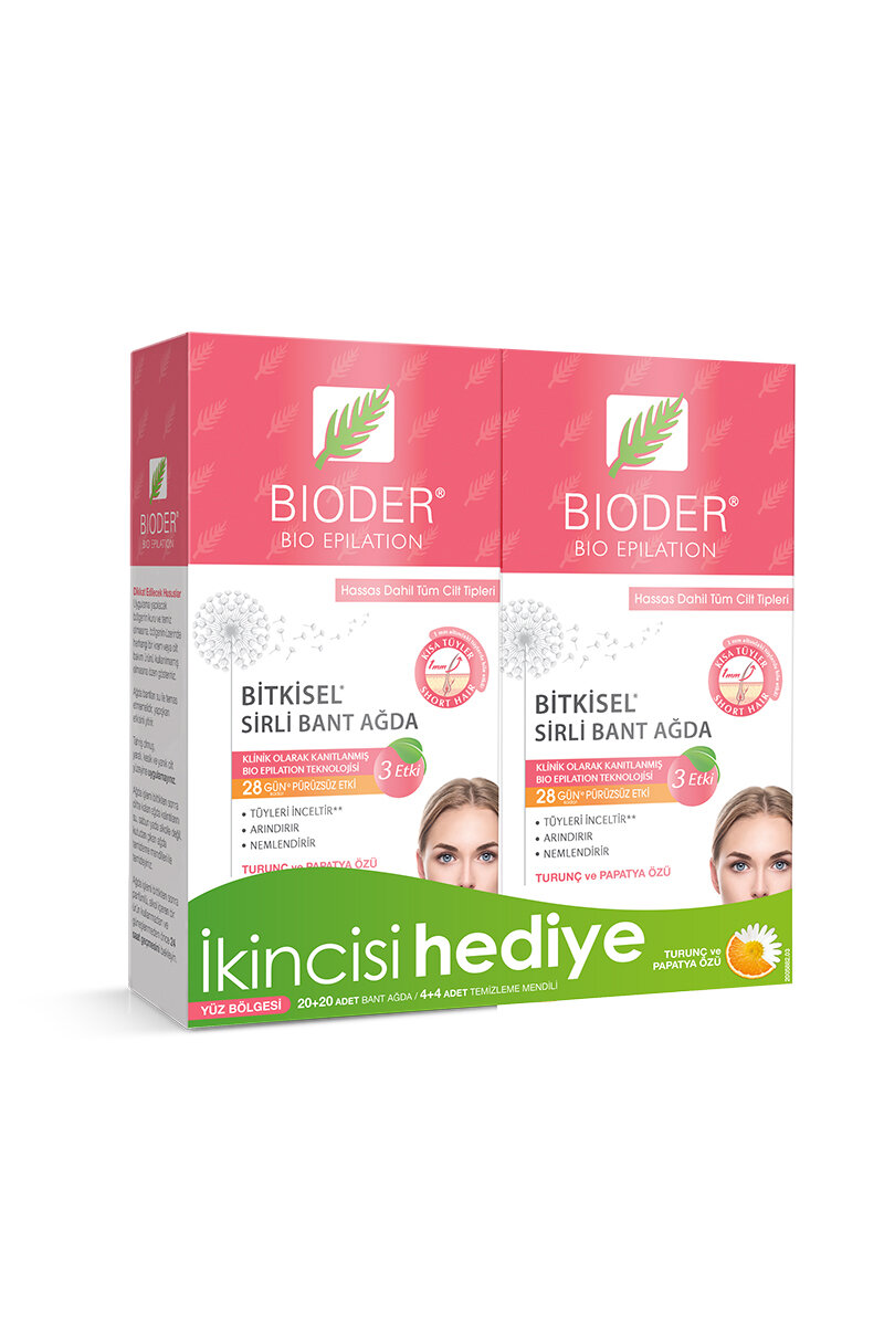 Bioder Bant Ağda Yüz için 1+1