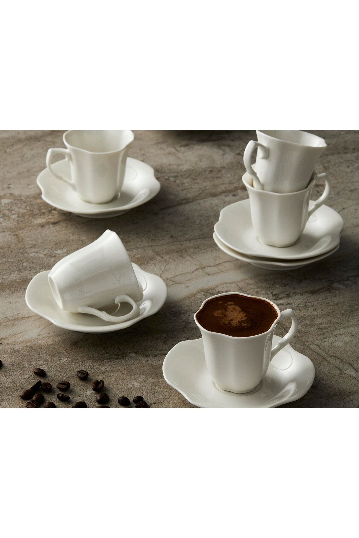 Pera Kahve Fincan Takımı 12 Parça 90 cc