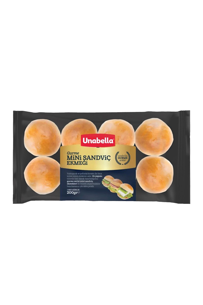 Unabella Gurme Mini Sandviç Ekmegı 200G