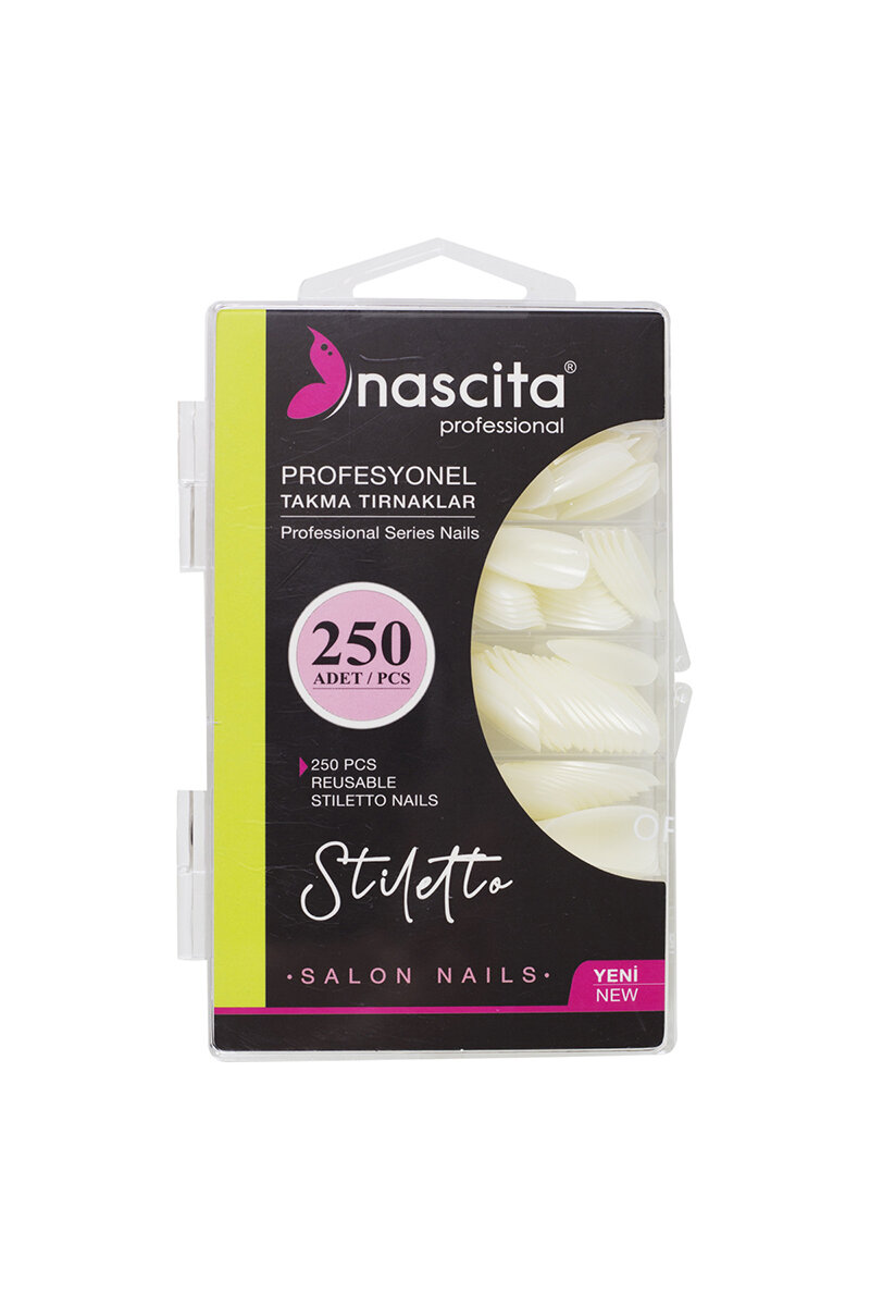 Nascıta Takma Tırnak 250 Adet Stiletto