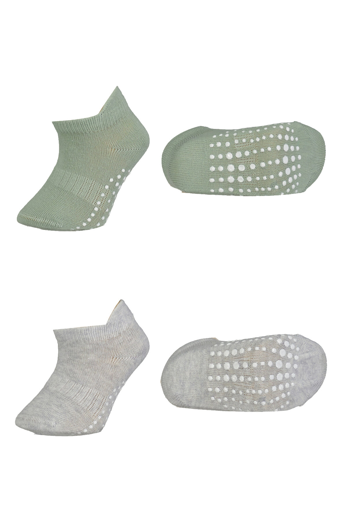 Biorganic 2'li Unisex Sneakers Kaymaz Çorap B025I0068487GRI/NIL