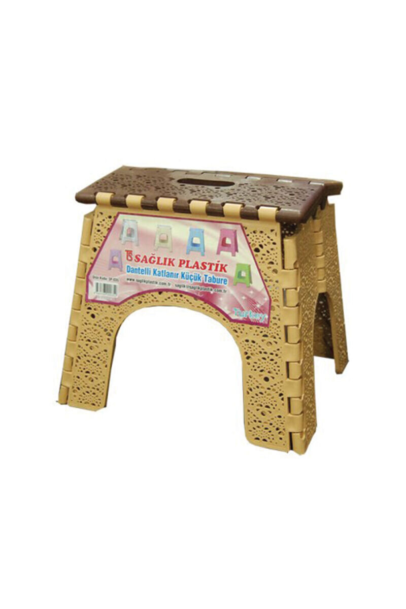 Katlanır Tabure Sağlık Dantel Desenli