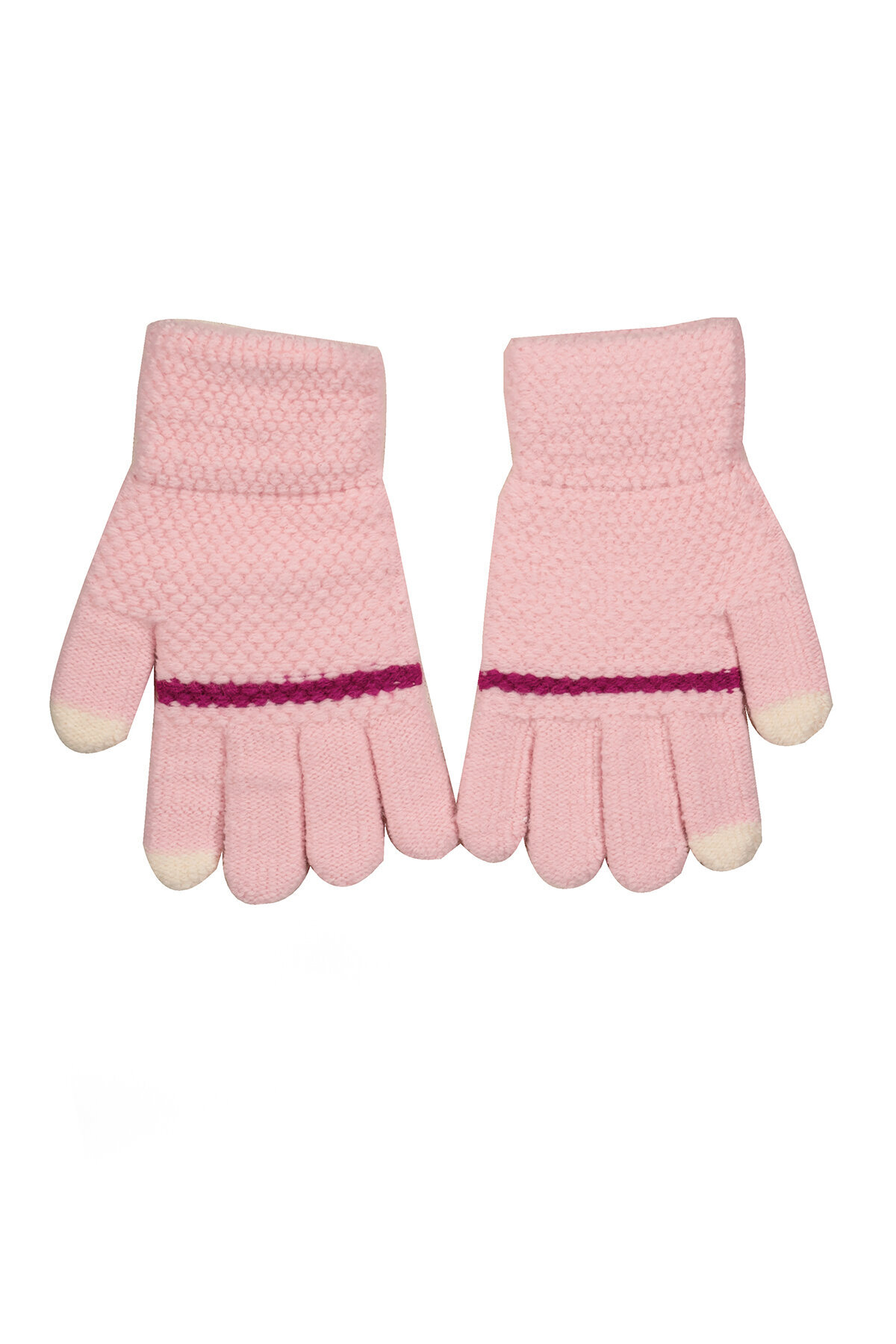Kitti 4-8 Yaş Çocuk Örme Eldiven Kız P-K23230-01