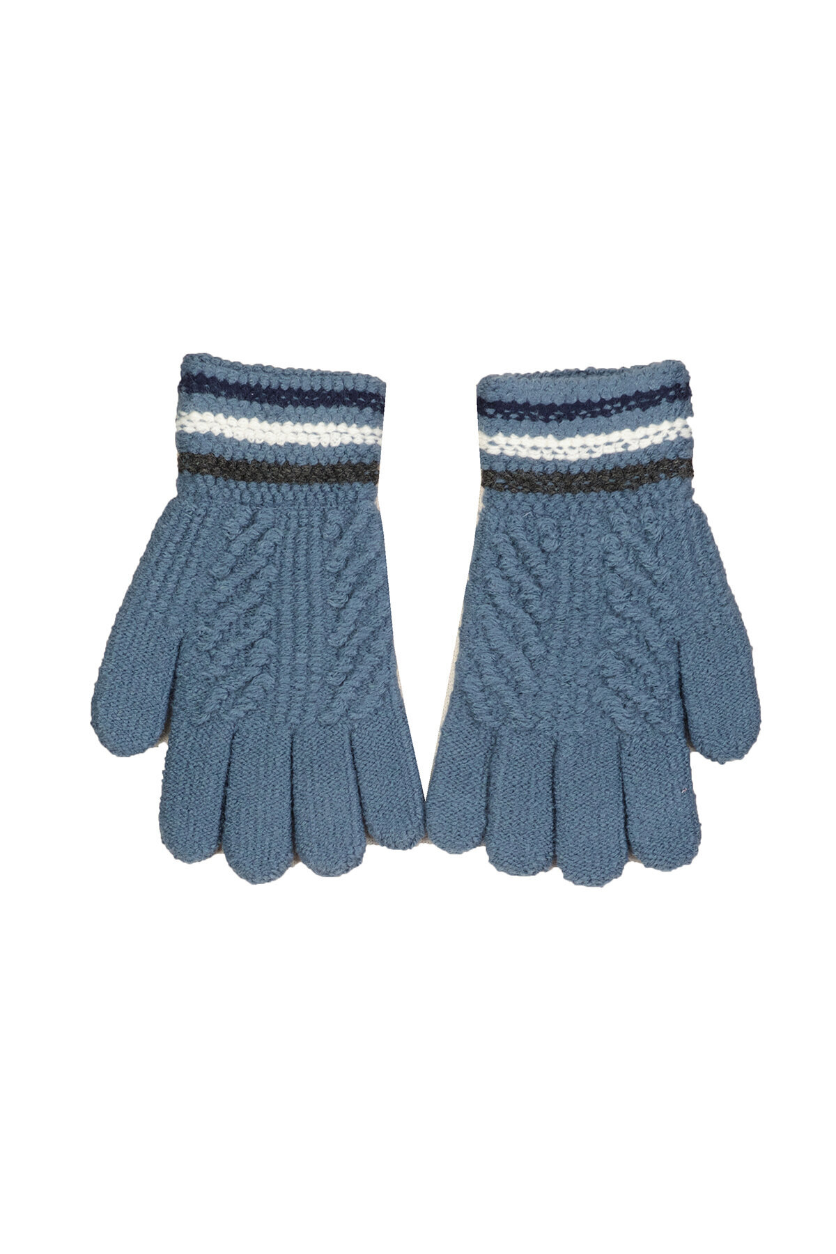 Kitti 4-8 Yaş Çocuk Örme Eldiven Erkek P-K23230-05
