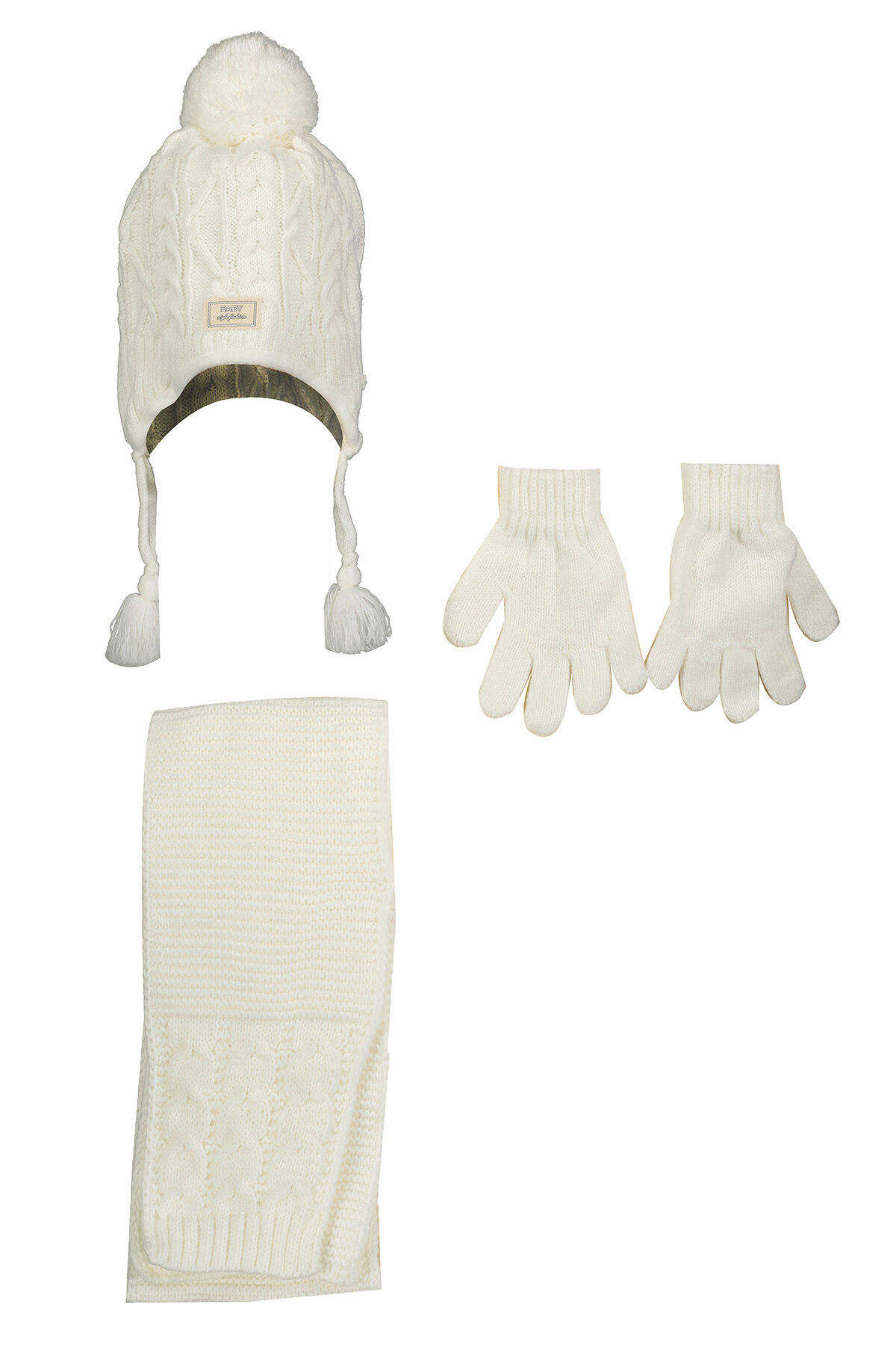 Kitti Kız Çocuk Atkı Bere Set P-K23160-04KRM