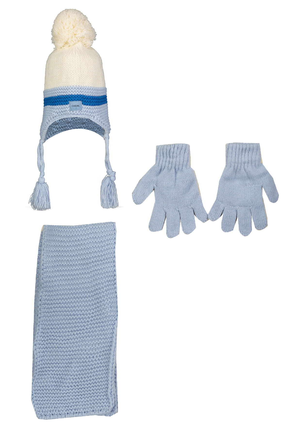 Kitti Erkek Çocuk Atkı Bere Set P-K23160-11MVI