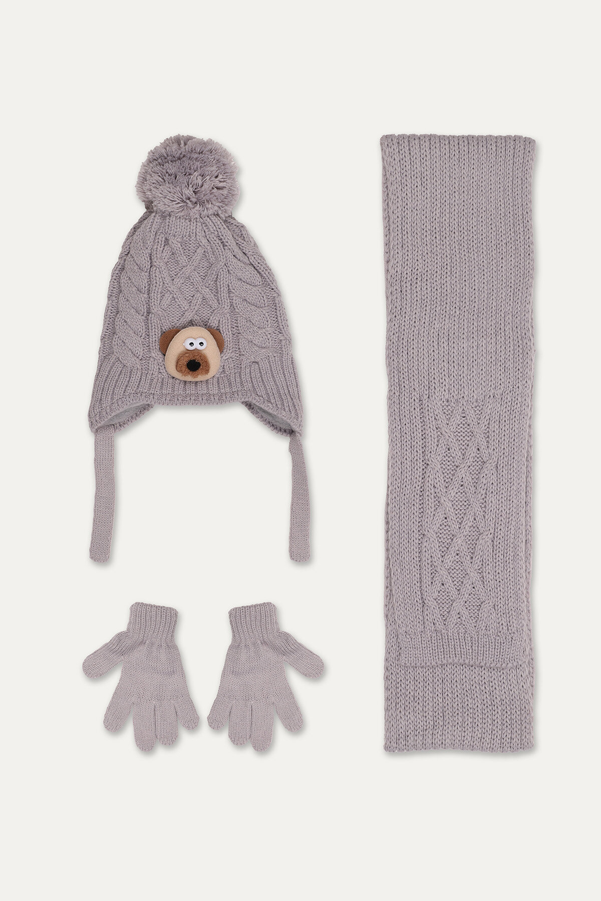 Kitti Erkek Çocuk Üçlü Takım 1/4 Yaş P-K25160-04