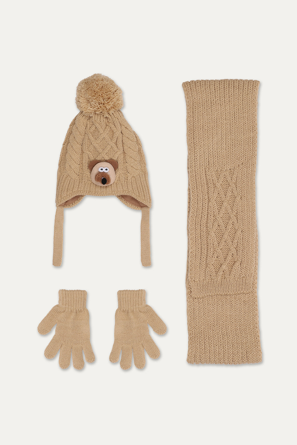 Kitti Erkek Çocuk Üçlü Takım 1/4 Yaş P-K25160-04