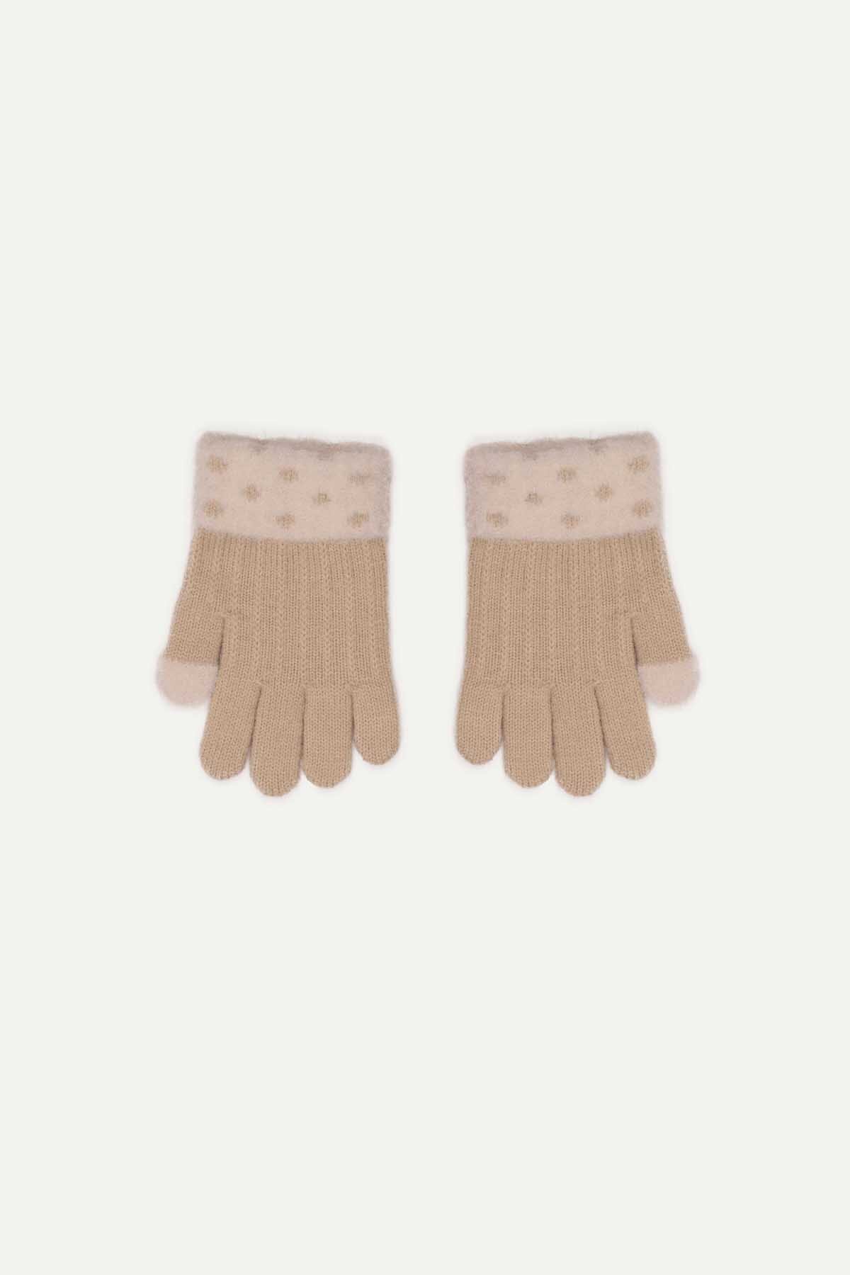 Kitti Kız Çocuk Örme Eldiven P-K25570-07