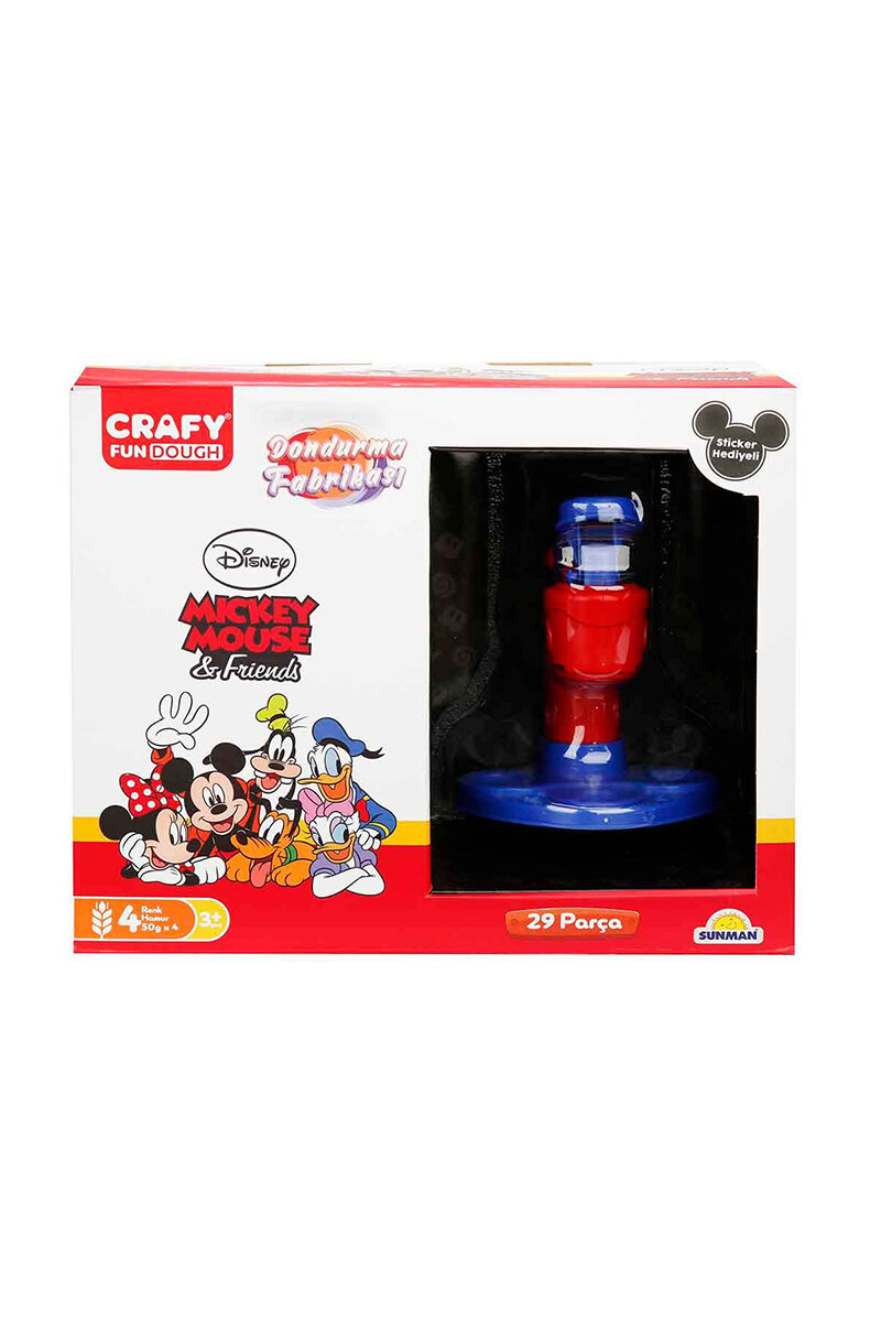 Oyuncak Crafy Mickey Mouse ve Arkadaşları Dondurma Fabrikası Oyun Hamuru Seti 200 gr. 29 Parça 2034