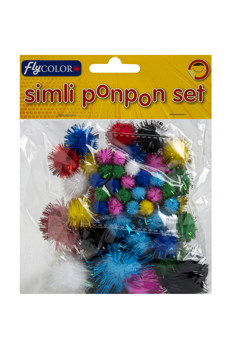 Fly Simli Pon Pon 50 Li Karışık
