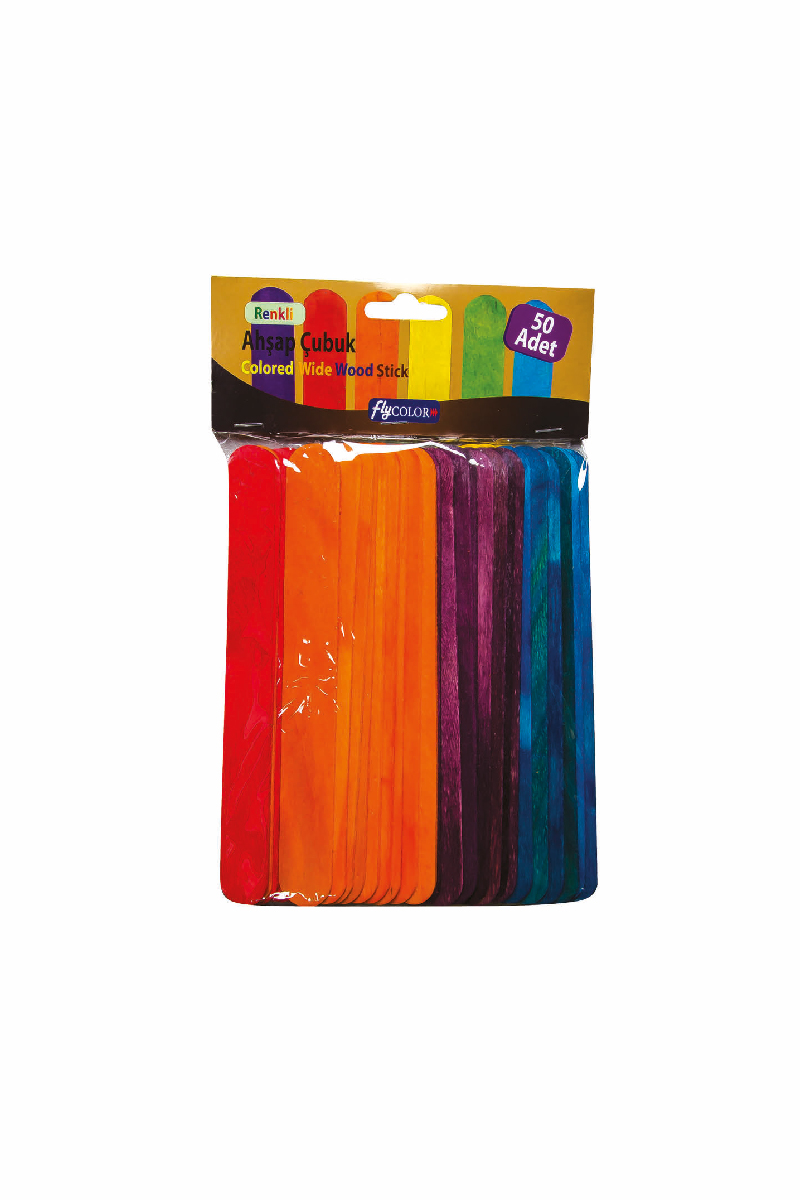 Ahşap Çubuk Fly Renkli Genıs 1150