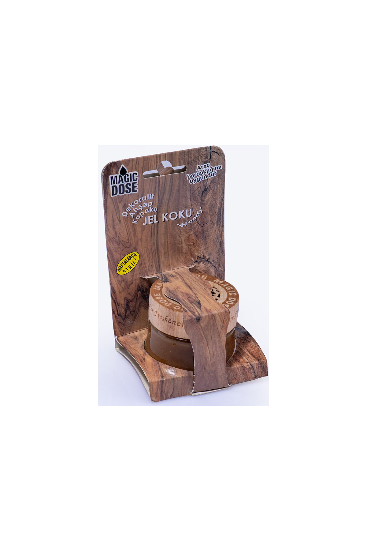 Magic Dose Dekoratif Ahşap Kapaklı Jel Koku 50ml - Odunsu