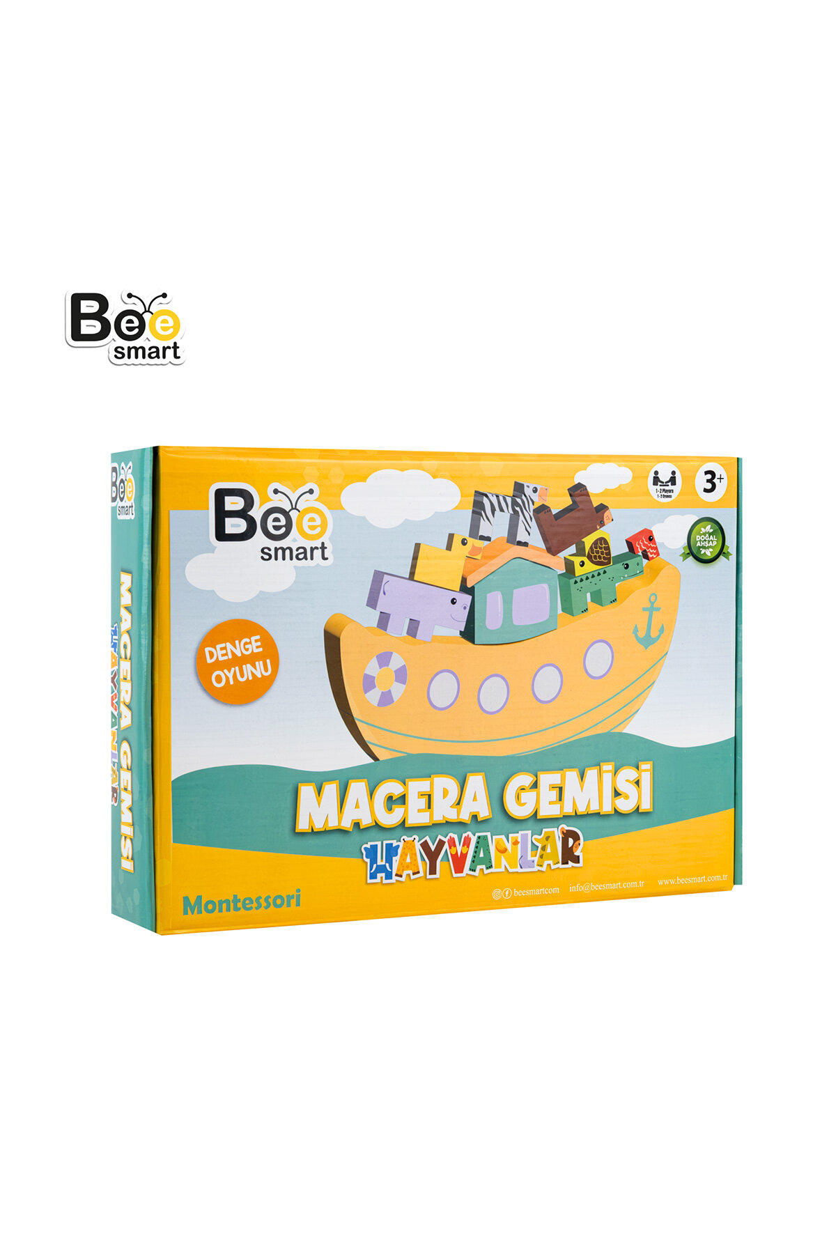 Bee Smart Ahşap Macera Gemisi Hayvanlar Oyunu