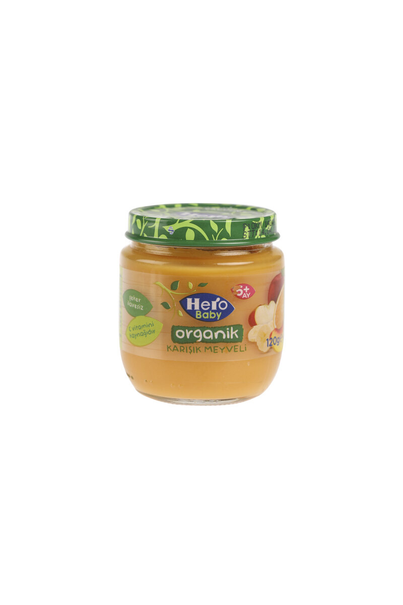 Hero Baby Organik Karışık Meyveli Kavanoz Maması 120 g