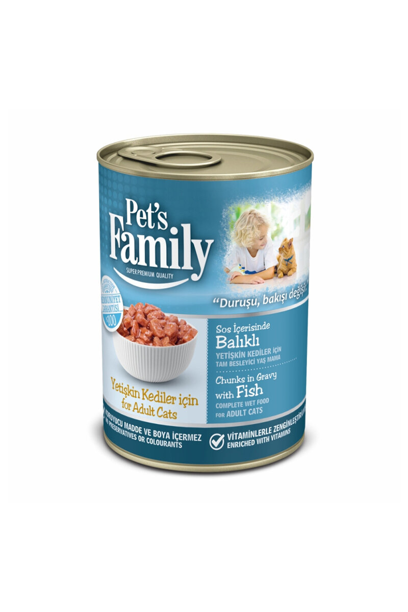 Pets Family Konserve Kedi Balık 400g
