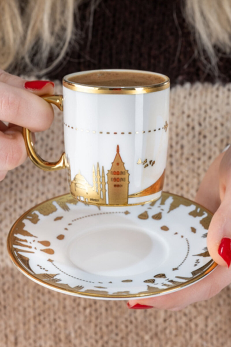 Acar Kahve Fincan Seti World 6'lı