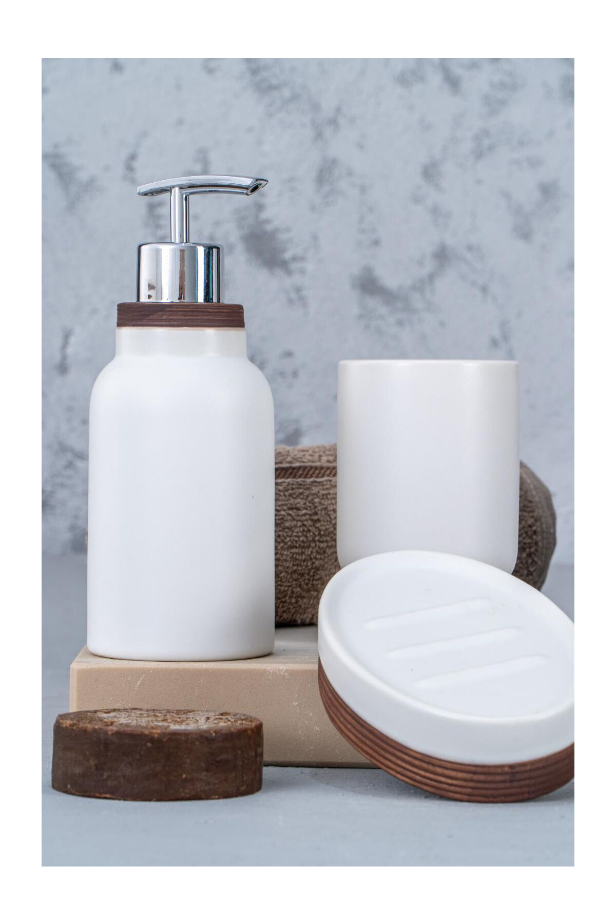 Acar Twist Seramik 3 lü Banyo Seti