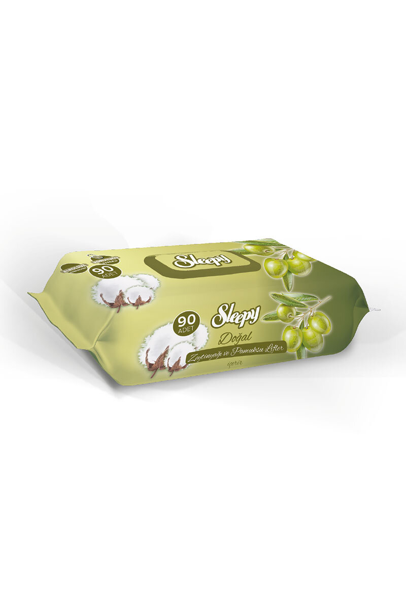 Sleepy Islak Havlu Sensitive 90'lı Zeytinyağlı