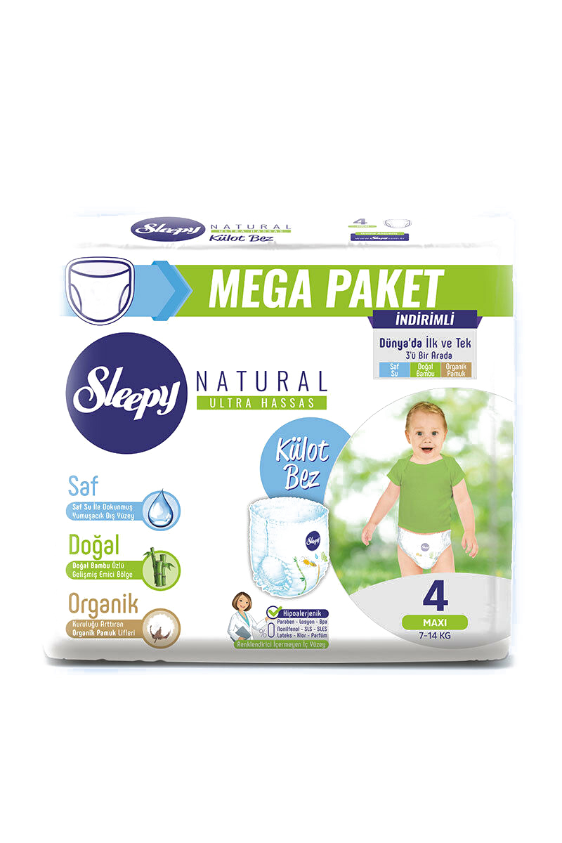 Sleepy Natural Mega Külot Bez Maxi(4) 100'lü