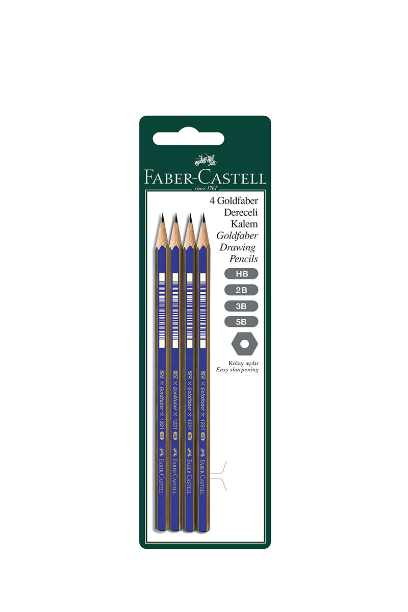 Faber Castell 4'lü Goldfaber Dereceli Kalem (HB-2B-3B-5B)