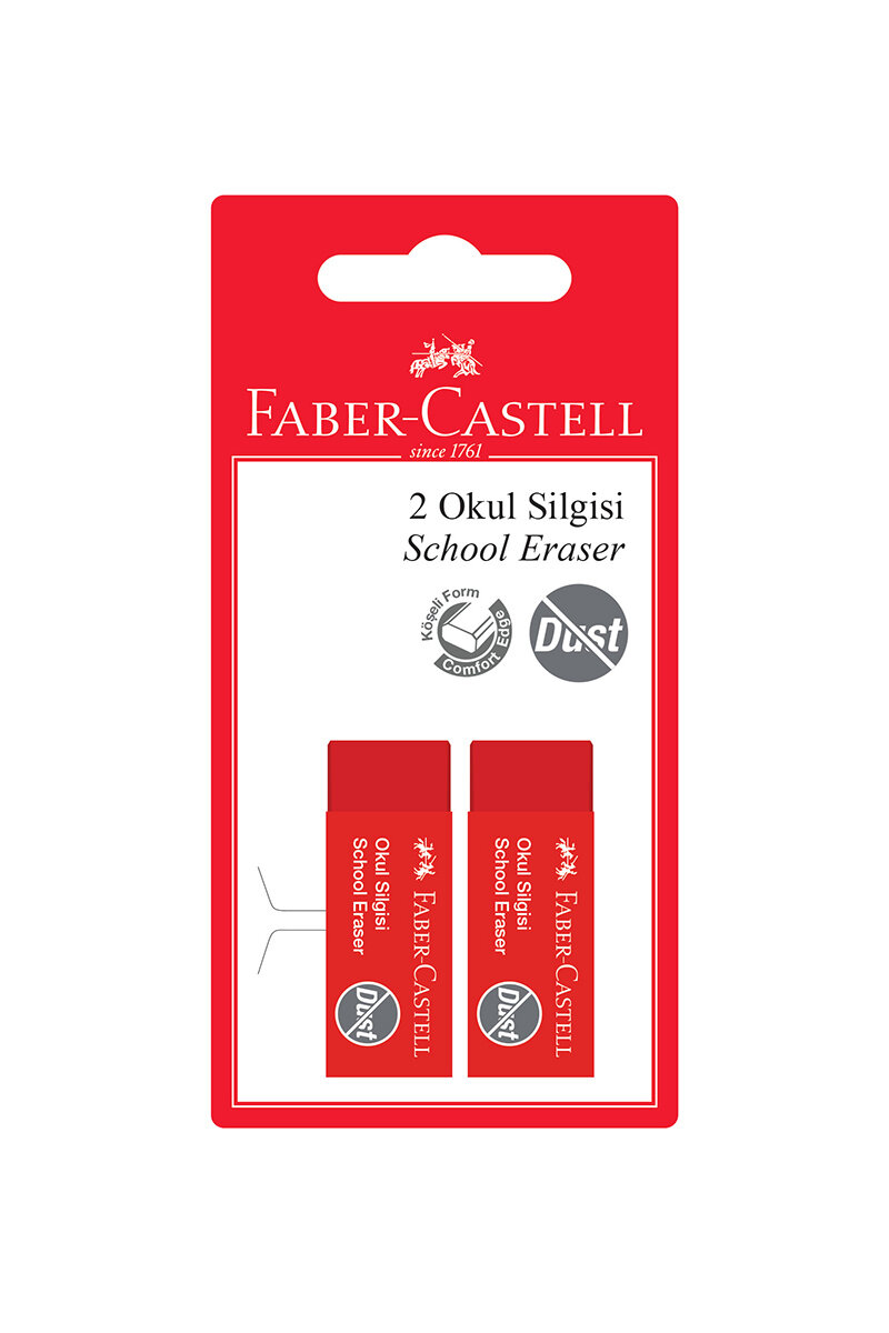 Faber Castell 2'li Okul Silgisi