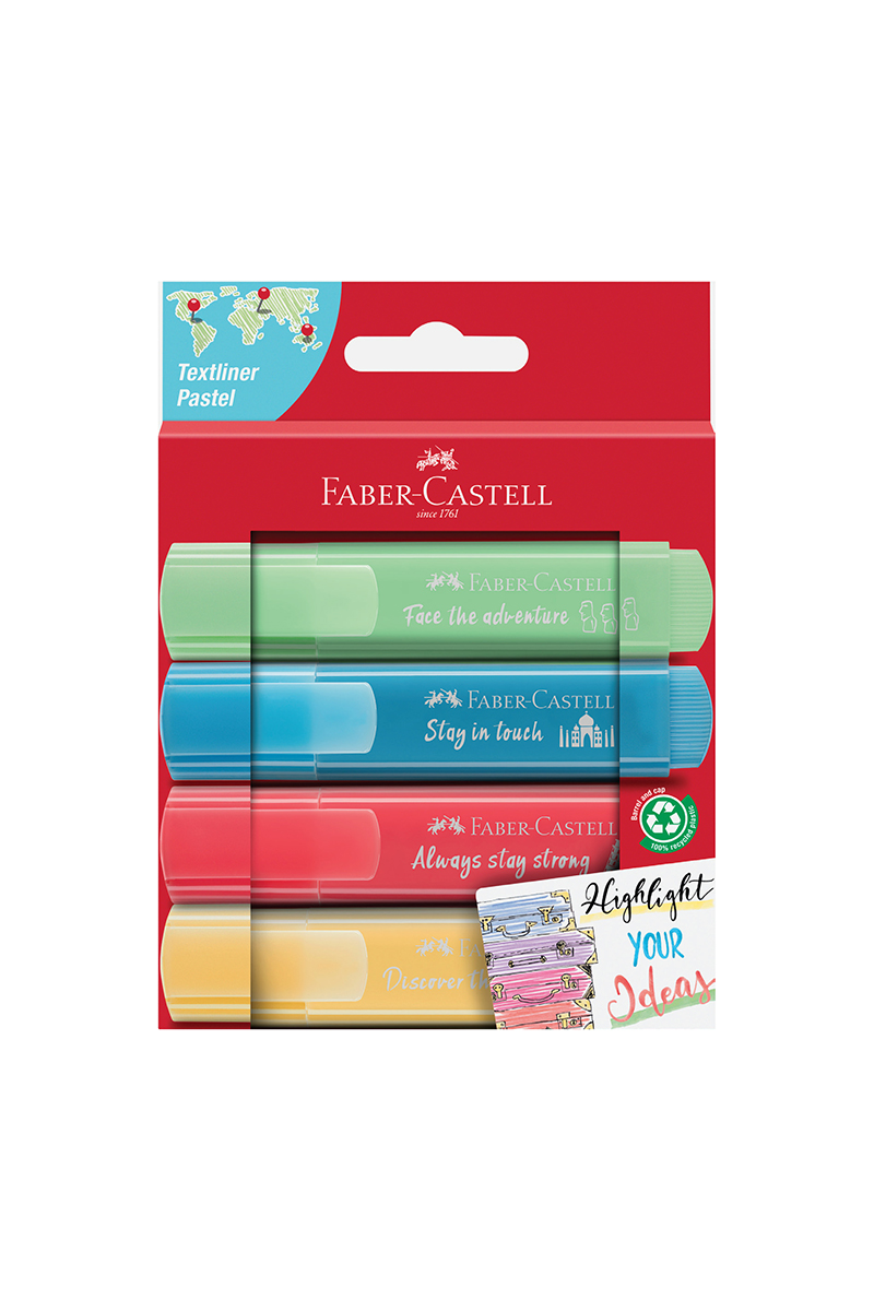 Faber-Castell Fosforlu Kalem 46 Pastel 4X Karton