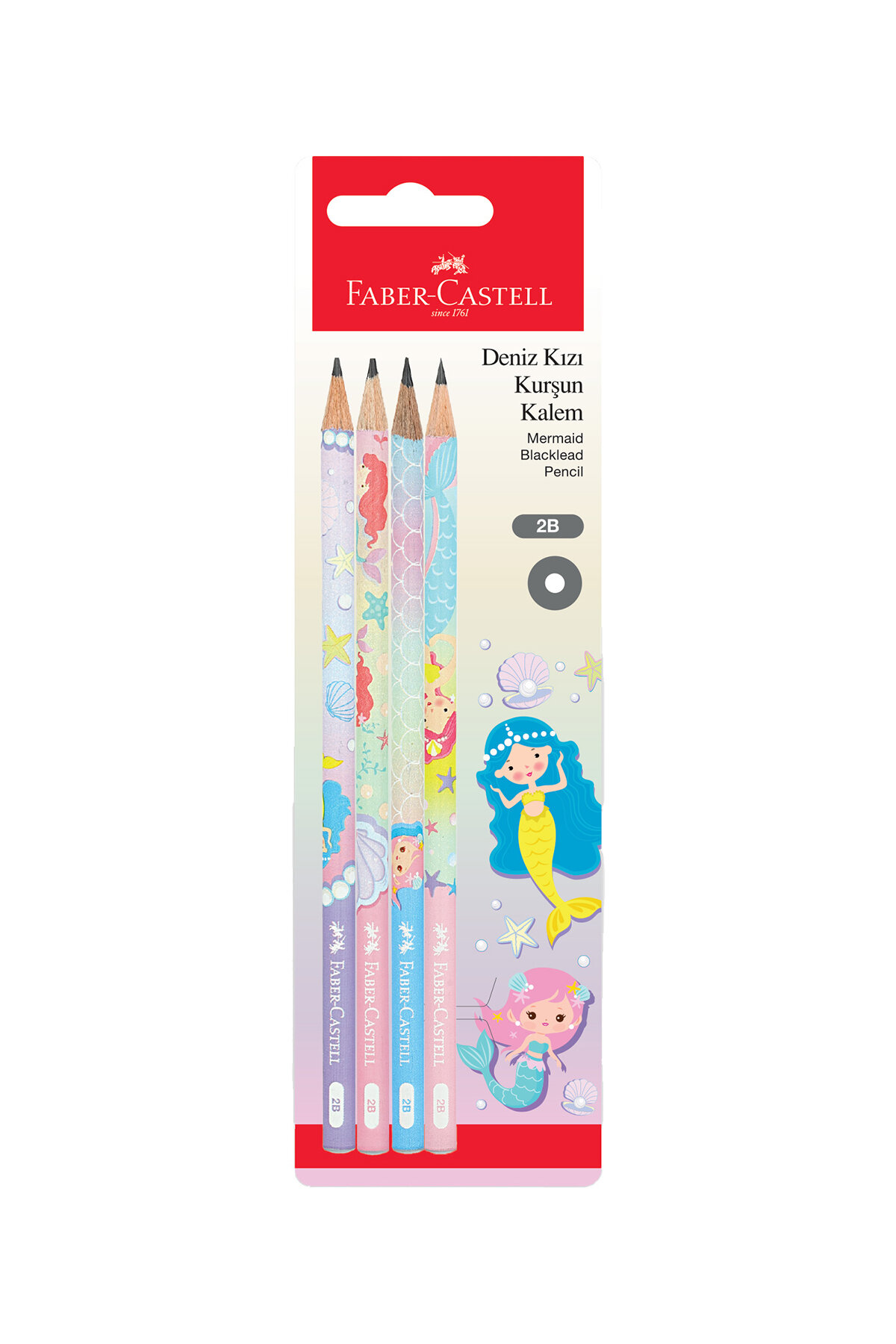 FC Bls Deniz Kızı Kurşun Kalem ,4'lü (FSC)