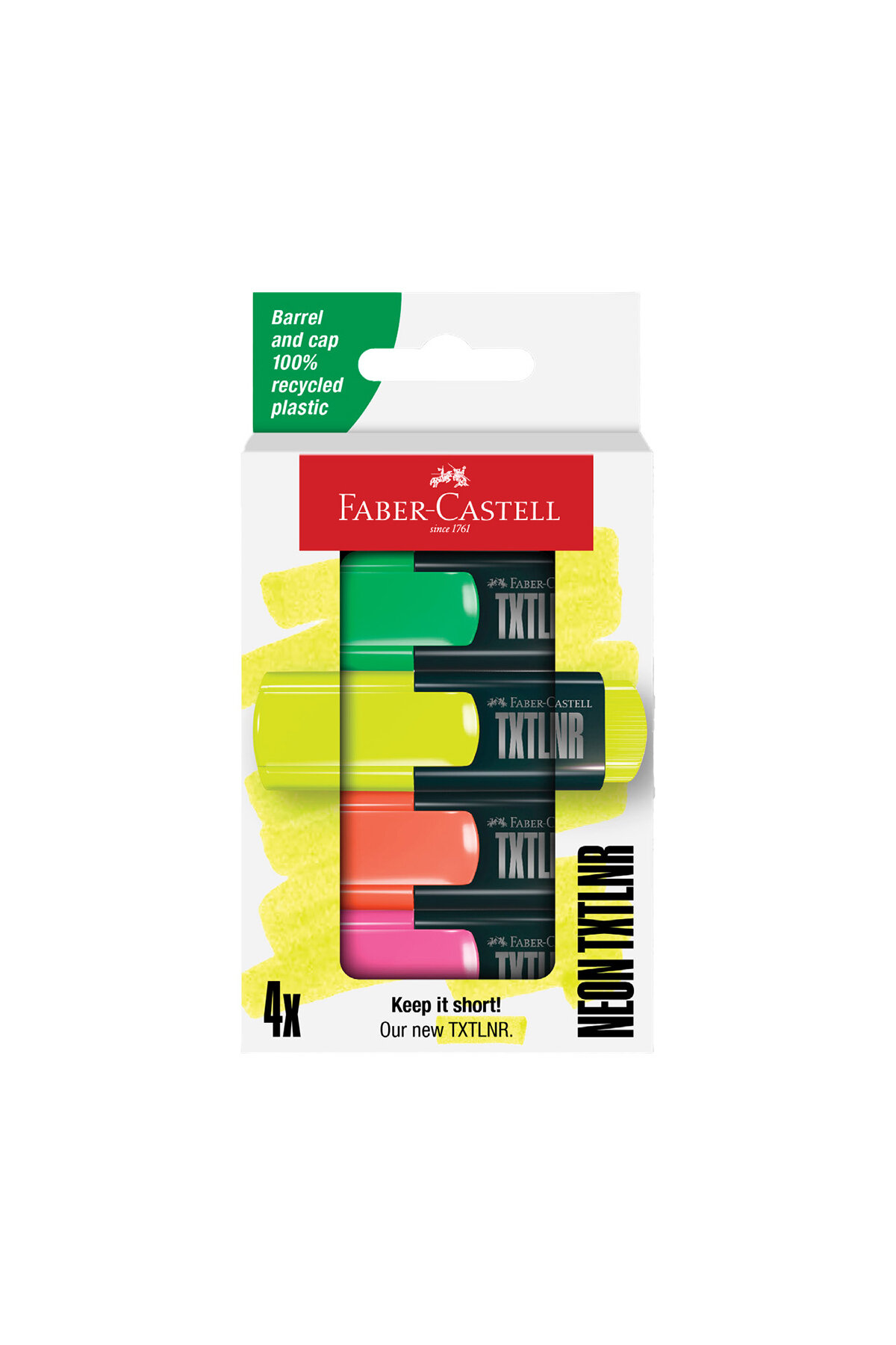 Faber Castell Mini Textliner, 4x