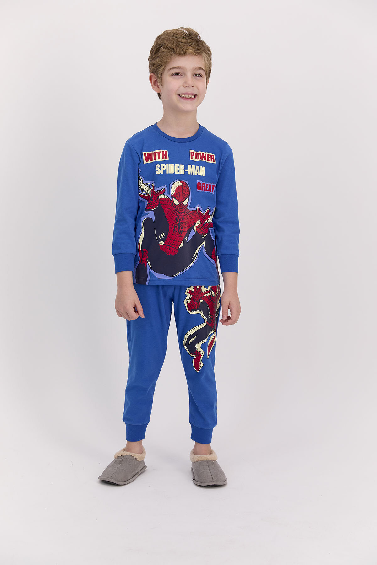Spider Man Erkek Çocuk Pijama Takım D4619-3MVI