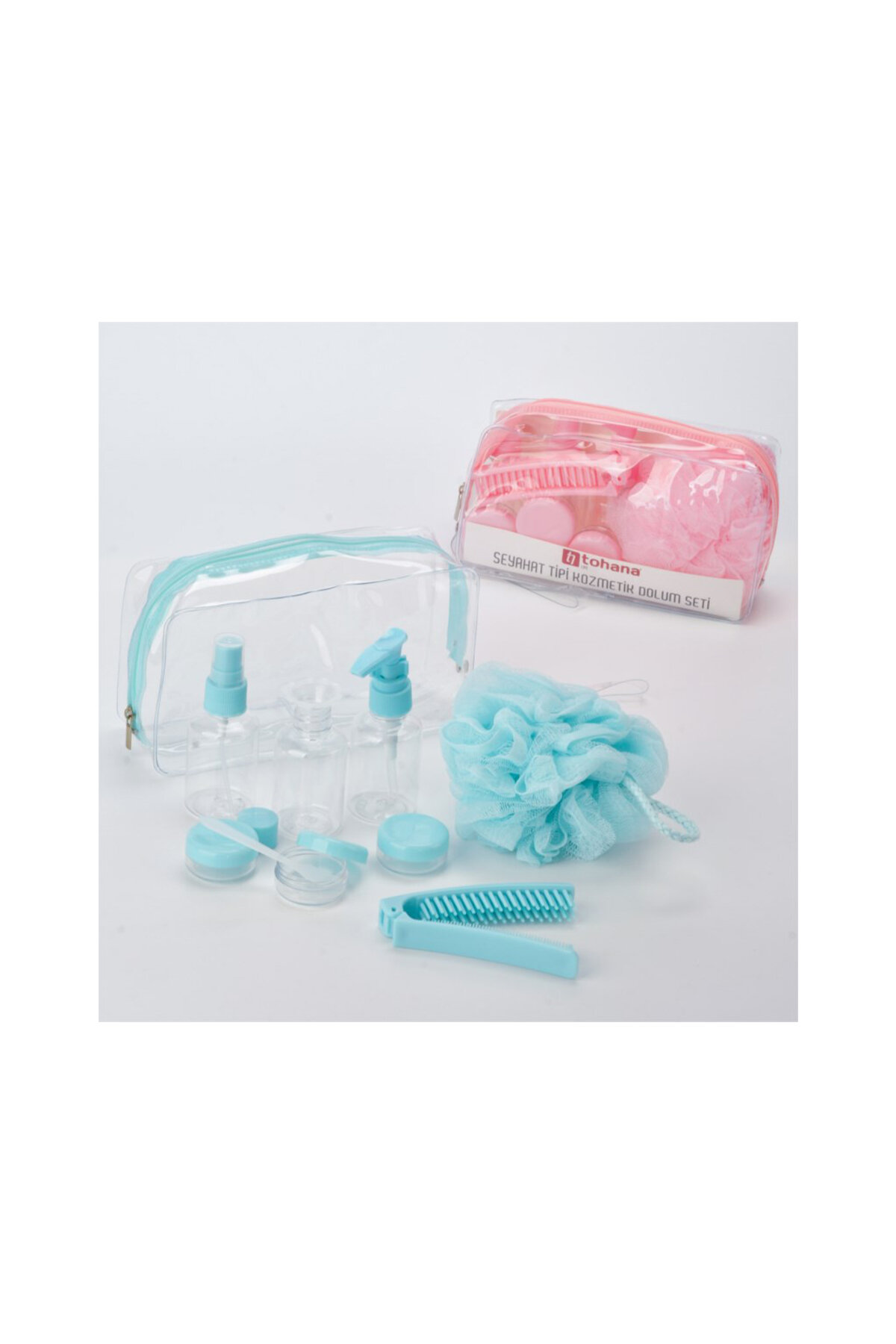 Tohana Çantalı Seyahat Tipi Kozmetik Dolum Seti