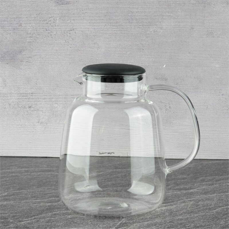 Tohana Cam Sürahi 1,5l Siyah Kapak