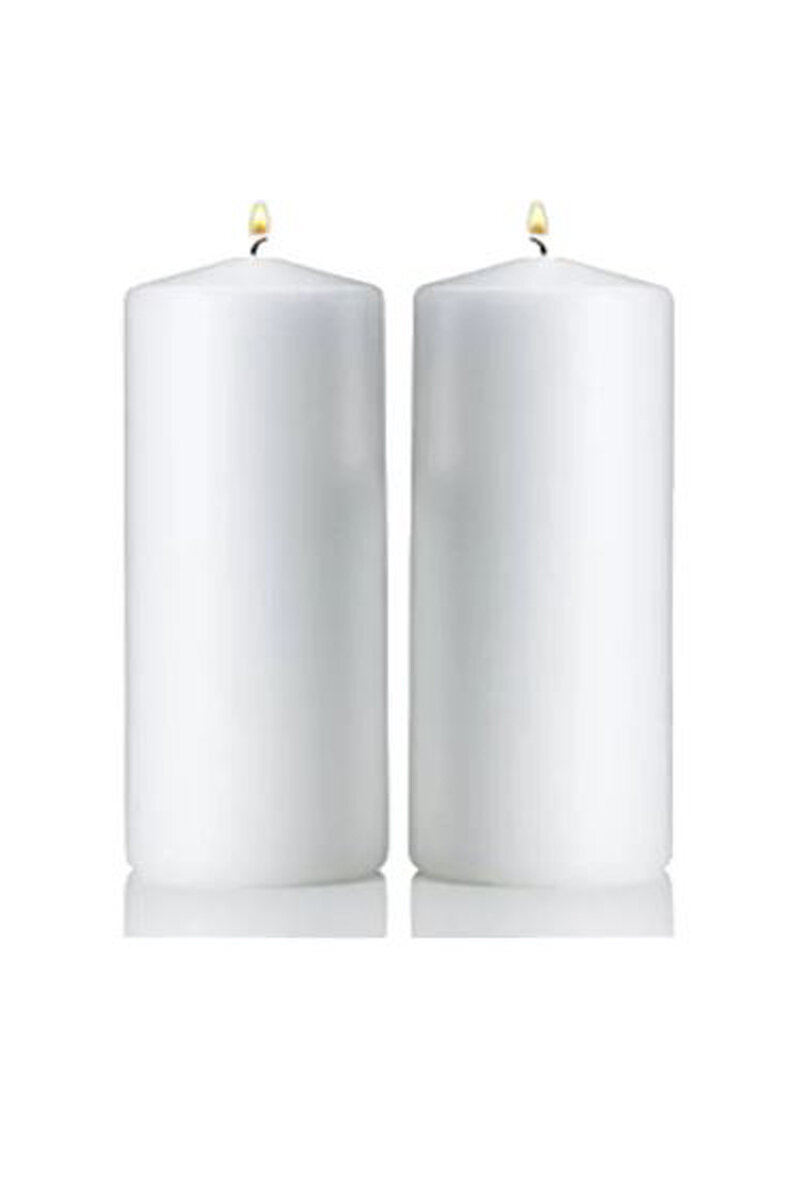 Tohana 2'li Mum 10cm Beyaz
