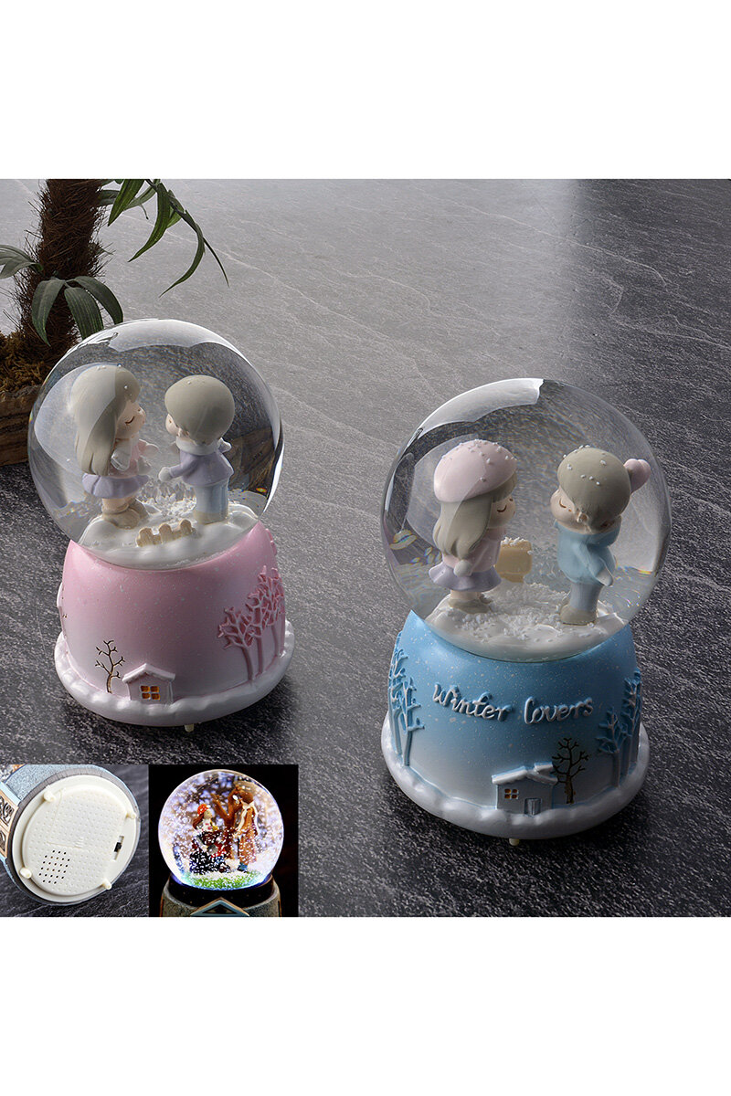 Tohana Cam Sulu Küre Işıklı Ve Müzikli