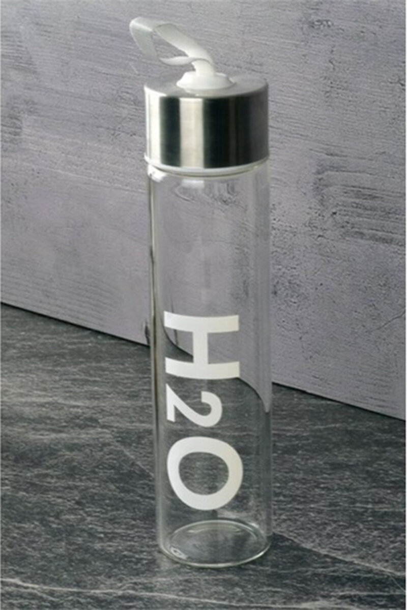 Tohana H2O Metal Kapaklı Cam Su Şişesi