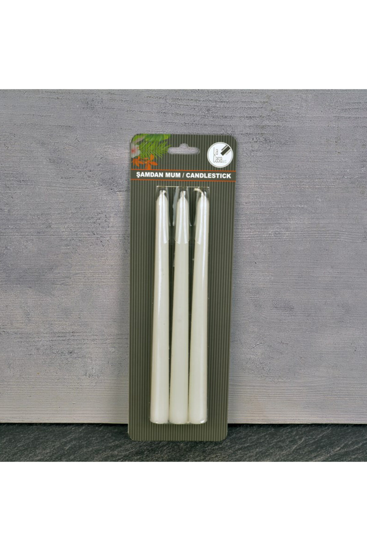 Tohana Şamdan Mum 3lü Beyaz Lca20320