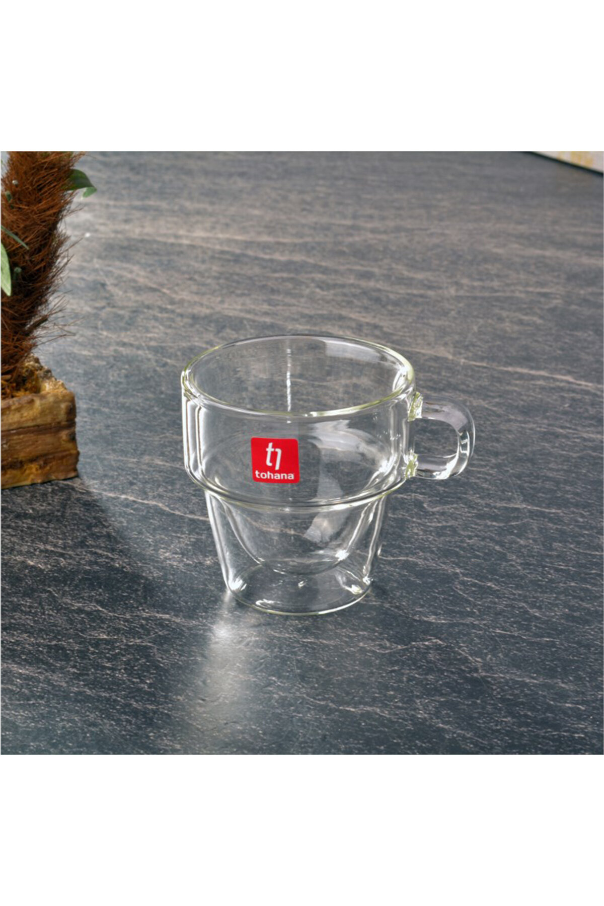 Tohana Çift Cidarlı Cam Kupa 150 ml