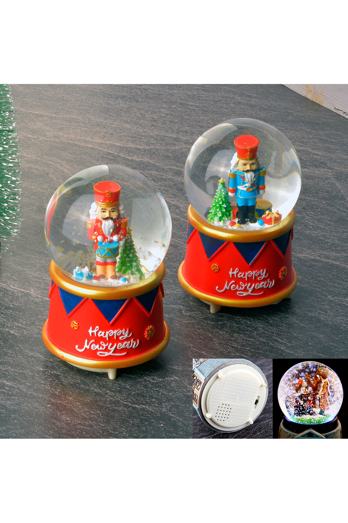 Tohana Cam Su Küresi Mega Kar Püskürtmeli Işıklı Müzikli 8cm THN76691