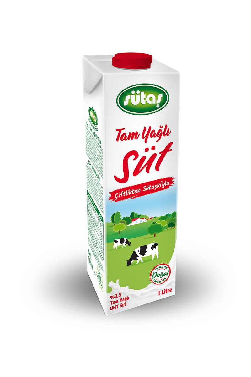 Sütaş Tam Yağlı Süt 1 L (%3,5 Yağlı)